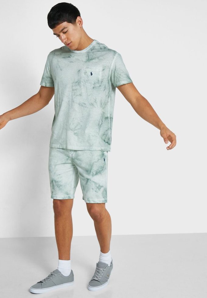 Grüne bedruckte Shorts von Ralph Lauren für Herren