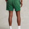 Grüne Fleece-Shorts mit Ralph Lauren-Logo für Herren