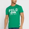 Grüne Herren Ralph Lauren Logo Rundhals T-Shirts