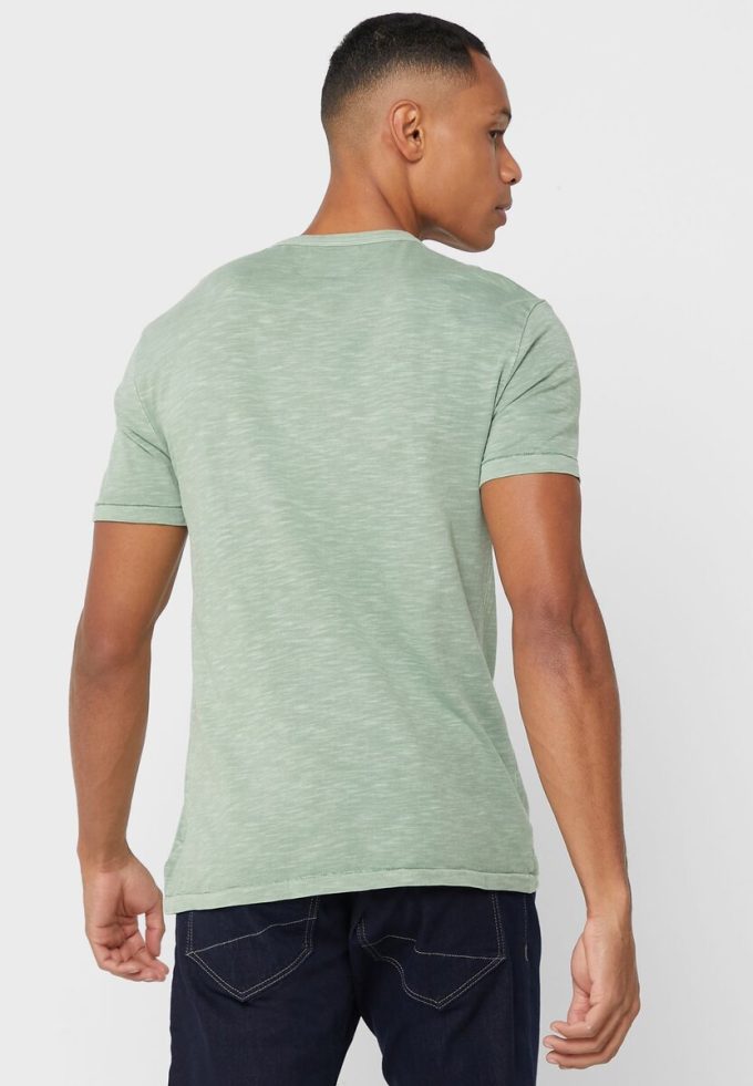 Grüne Herren Ralph Lauren Logo Rundhals T-Shirts