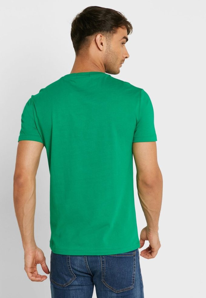 Grüne Herren Ralph Lauren Logo Rundhals T-Shirts