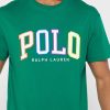 Grüne Herren Ralph Lauren Logo Rundhals T-Shirts