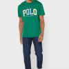 Grüne Herren Ralph Lauren Logo Rundhals T-Shirts