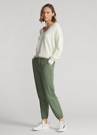 Grüne Jogginghose aus Vier-Wege-Stretch von Ralph Lauren für Damen