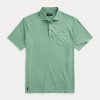 Grüne Poloshirts aus Baumwolle und Leinen im Classic Fit von Ralph Lauren für Herren