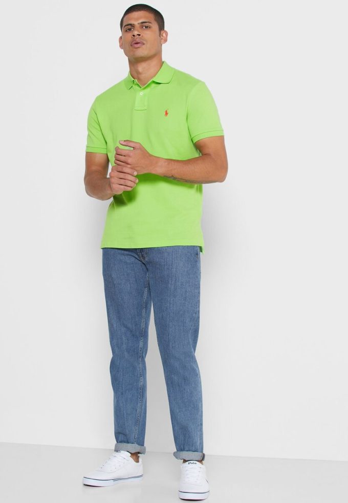 Grüne Poloshirts aus Mesh von Ralph Lauren für Herren