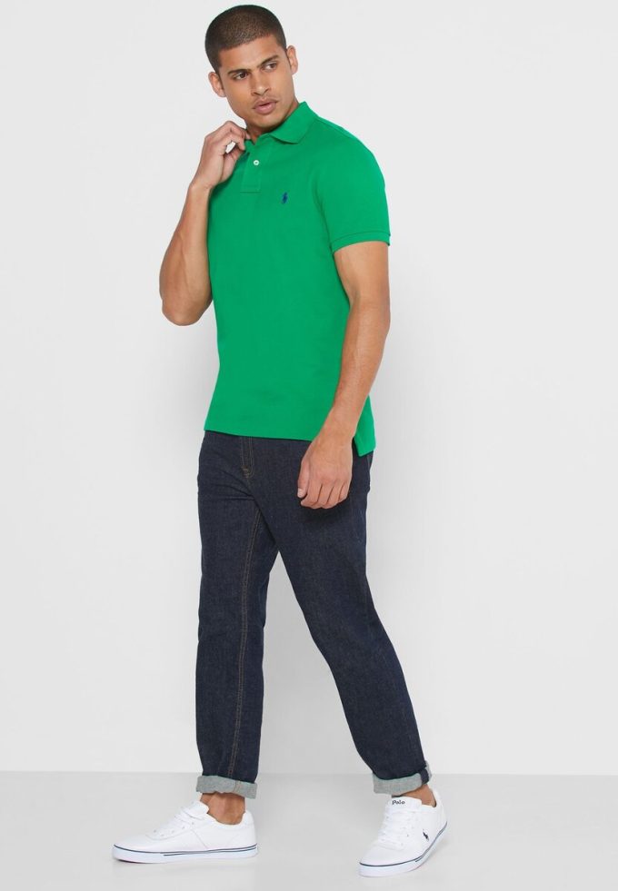 Grüne Poloshirts aus Mesh von Ralph Lauren für Herren