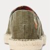 Grüne Ralph Lauren Cevio Washed Canvas Espadrille für Herren
