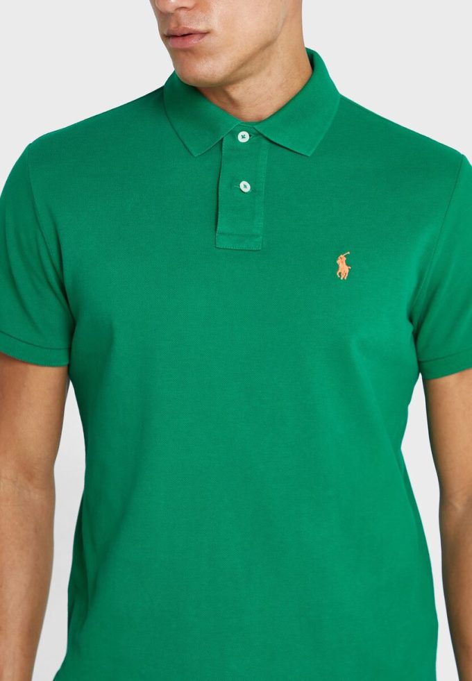Grüne Ralph Lauren Essential Poloshirts für Herren