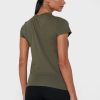Grüne Ralph Lauren Graphic Rundhals-T-Shirts für Damen