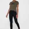 Grüne Ralph Lauren Graphic Rundhals-T-Shirts für Damen
