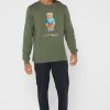 Grüne Ralph Lauren Graphic T-Shirts mit Rundhalsausschnitt für Herren