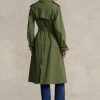 Grüne Ralph Lauren Popeline-Mäntel für Damen