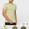 Grüne Ralph Lauren T-Shirts mit Rundhalsausschnitt im 3er-Pack für Herren