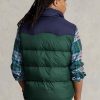 Grüne wasserabweisende Daunenwestenjacken von Ralph Lauren für Herren