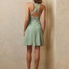 Grünes ärmelloses Tageskleid aus Jersey „Haddington“ von Ralph Lauren für Damen