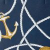 Große Hanna-Umhängetaschen aus Leder mit nautischem Seildruck für Damen von Ralph Lauren Crosshatch