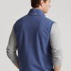 Hellblaue Ralph Lauren Performance French Terry-Weste für Herren