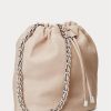 Hellrosa Damen Ralph Lauren Washed Leather Medium Emmy Bucket Bags