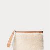 Honig/Creme Damen Ralph Lauren Shearling Envelope Handtasche