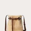 Honig/Creme Damen Ralph Lauren Shearling Mini Bellport Bucket Bags