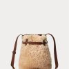 Honig/Creme Damen Ralph Lauren Shearling Mini Bellport Bucket Bags
