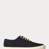 Indigoblaue Ralph Lauren Canvas-Sneaker für Herren