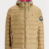 Khaki Ralph Lauren Packbare wasserabweisende Jacken für Herren
