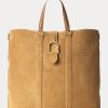 Khaki Ralph Lauren Welington Tote Bags aus Kalbswildleder für Herren