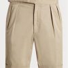 Khakifarbene, maßgeschneiderte Stretch-Chino-Shorts von Ralph Lauren für Herren