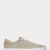Khakifarbene Ralph Lauren Longwood Wildleder-Sneaker für Herren