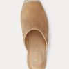 Khakifarbene Ralph Lauren Pennie Wildleder-Espadrille für Damen