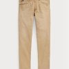 Khakifarbene Ralph Lauren Sullivan Slim Stretch-Jeans für Herren