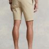 Khakifarbene Stretch-Chinoshorts im Slim Fit von Ralph Lauren für Herren