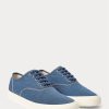 Königsblaue Ralph Lauren Canvas-Sneakers für Herren