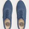 Königsblaue Ralph Lauren Canvas-Sneakers für Herren