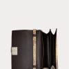 Kupferfarbene Ralph Lauren The Python RL Top Handle Handtasche für Damen
