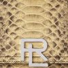 Kupferfarbene Ralph Lauren The Python RL Top Handle Handtasche für Damen
