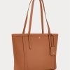 Lauren Tan Damen Ralph Lauren Crosshatch Leder Medium Clare Tragetaschen