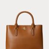 Lauren Tan Damen Ralph Lauren Leder Kleine Marcy Satchel Taschen