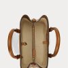 Lauren Tan Damen Ralph Lauren Leder Kleine Marcy Satchel Taschen