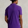 Lila Poloshirts aus Mesh für Herren von Ralph Lauren Custom Slim Fit Lila Poloshirts aus Mesh für Herren von Ralph Lauren Custom Slim Fit