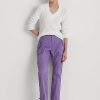 Lila Ralph Lauren Featherweight Twill Cargo Knöchelhose für Damen