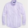 Lila Ralph Lauren Slim Fit Oxford-Hemden für Herren