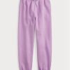 Lilafarbene Ralph Lauren Fleece-Sporthose für Damen