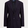 Marineblaue Blazer aus Stretch-Wollmischung für Damen von Ralph Lauren