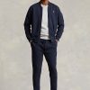 Marineblaue Bomberjacken aus Doppelstrick von Ralph Lauren für Herren