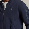 Marineblaue Bomberjacken aus Doppelstrick von Ralph Lauren für Herren