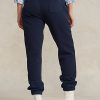 Marineblaue Fleece-Jogginghose für Damen von Ralph Lauren