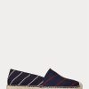 Marineblaue gestreifte Espadrilles „Cevio Crest“ von Ralph Lauren für Herren